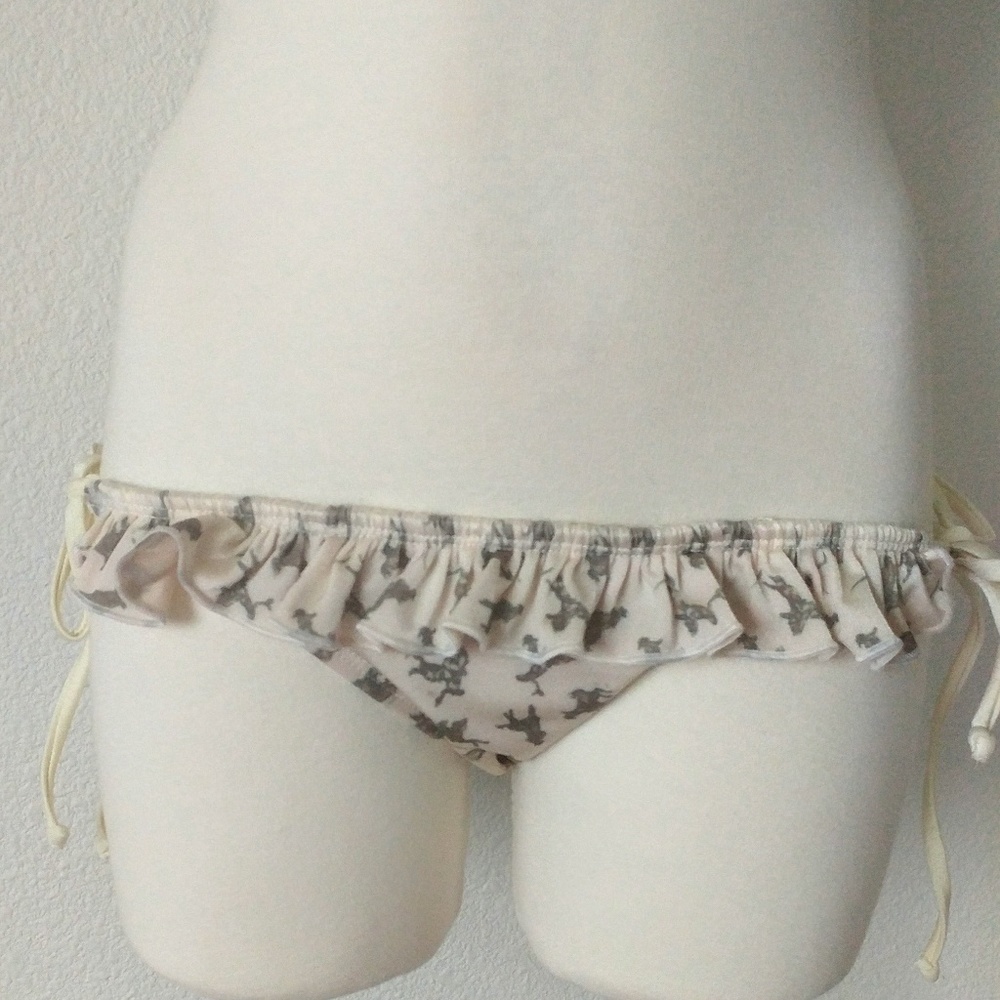 Wildfox Rodeo Horses Side Tie Bikini Bottoms Small